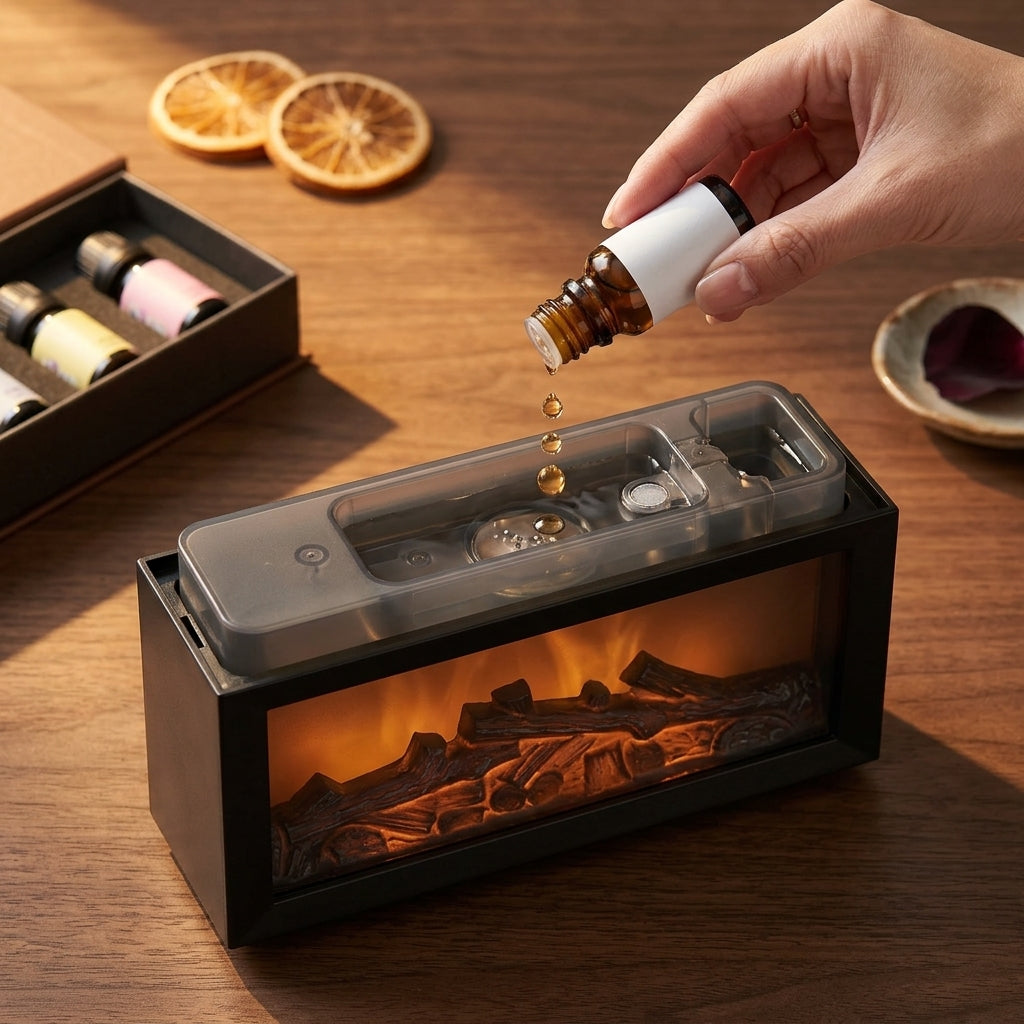 Kominek Ognik Aroma – dyfuzor zapachowy z efektem płomienia